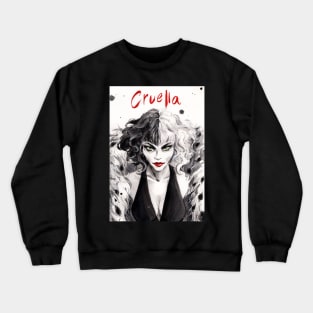 Cruella Fanart Crewneck Sweatshirt